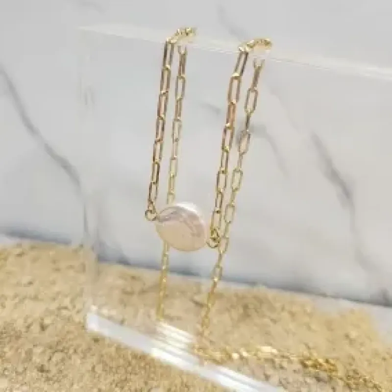 COLAR OURO CARTIER PÉROLA B
