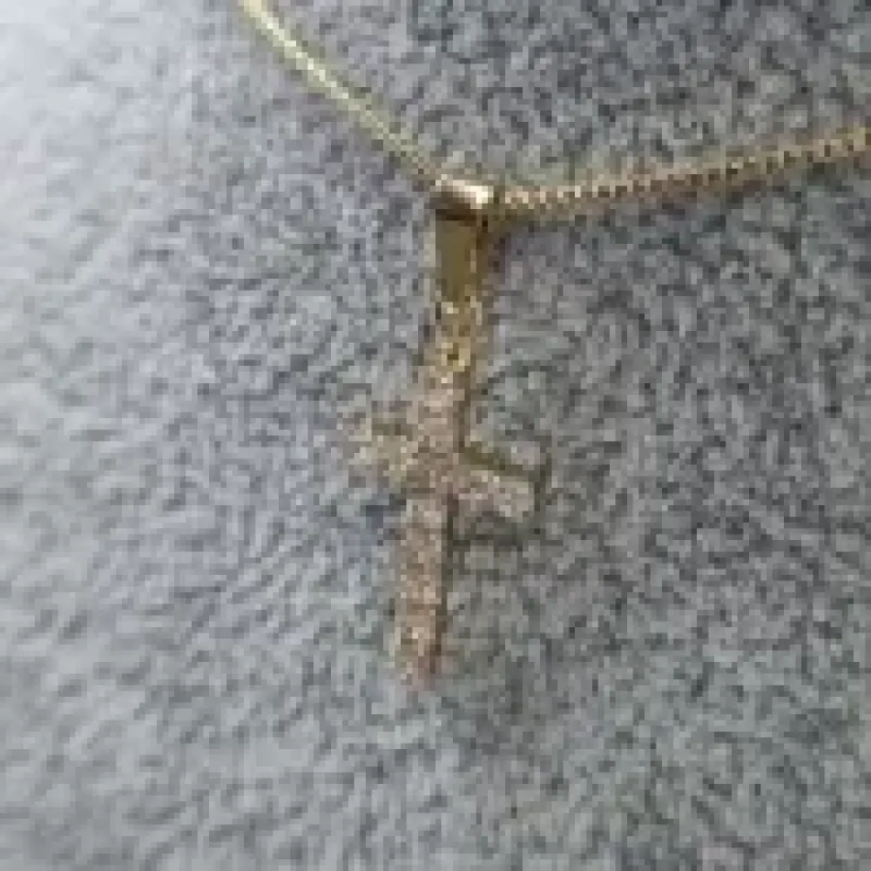 COLAR OURO CRUZ Z M	