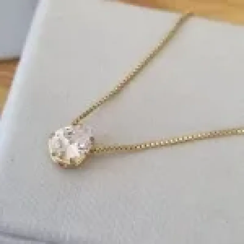 COLAR OURO GOTINHA CRISTAL