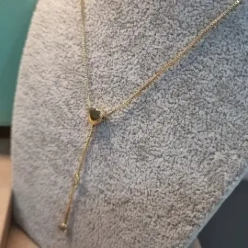 COLAR OURO GRAVATINHA CORAÇÃO	