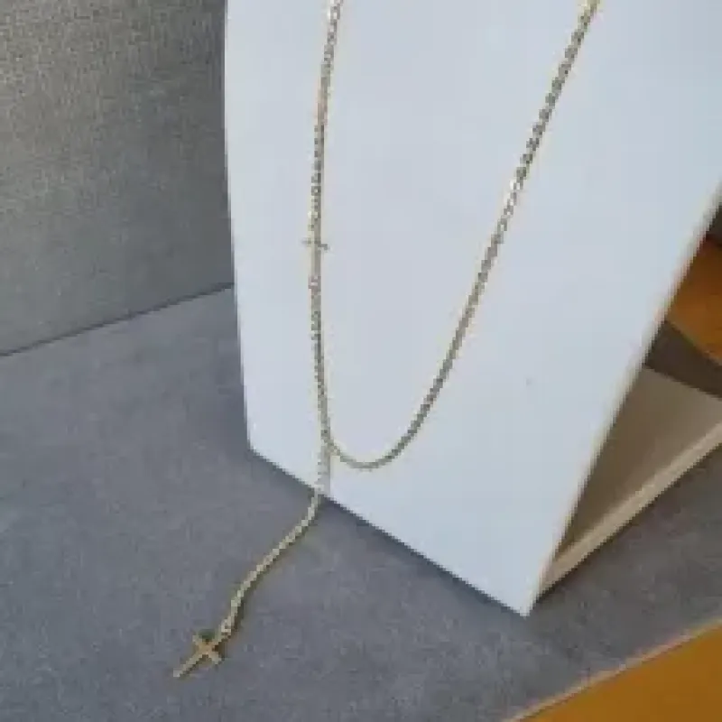 COLAR OURO GRAVATINHA CRUZ	
