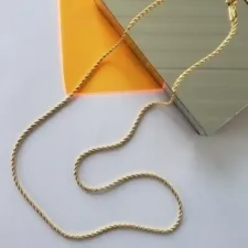 COLAR OURO LONGO CORRENTARIA BAHIA