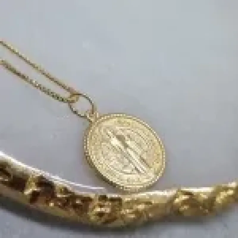 COLAR OURO SÃO BENTO
