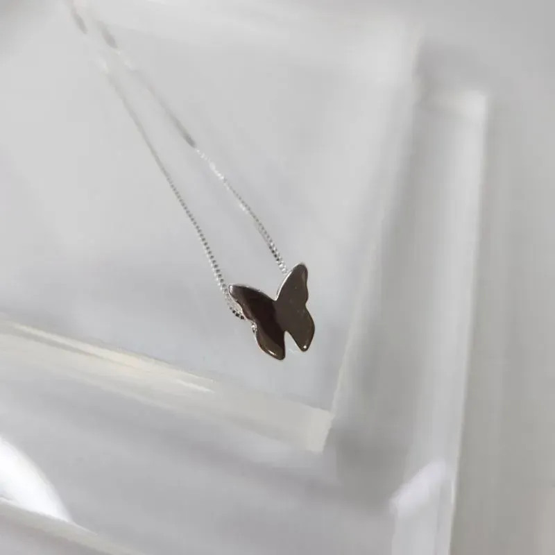 COLAR PRATA BORBOLETA ORIGAMI
