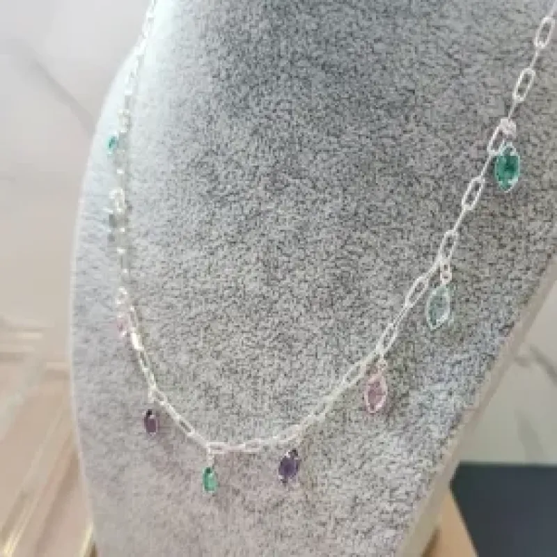 COLAR PRATA CARTIER NAVETE ARROZ C	
