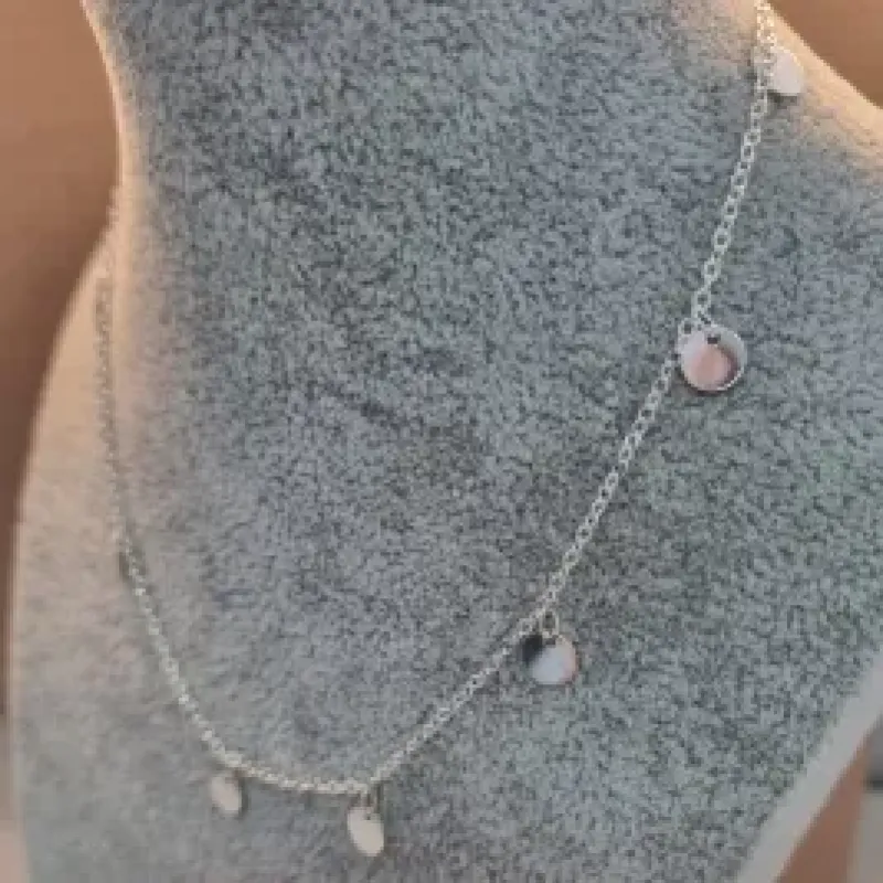 COLAR PRATA CHOKER DISCO	