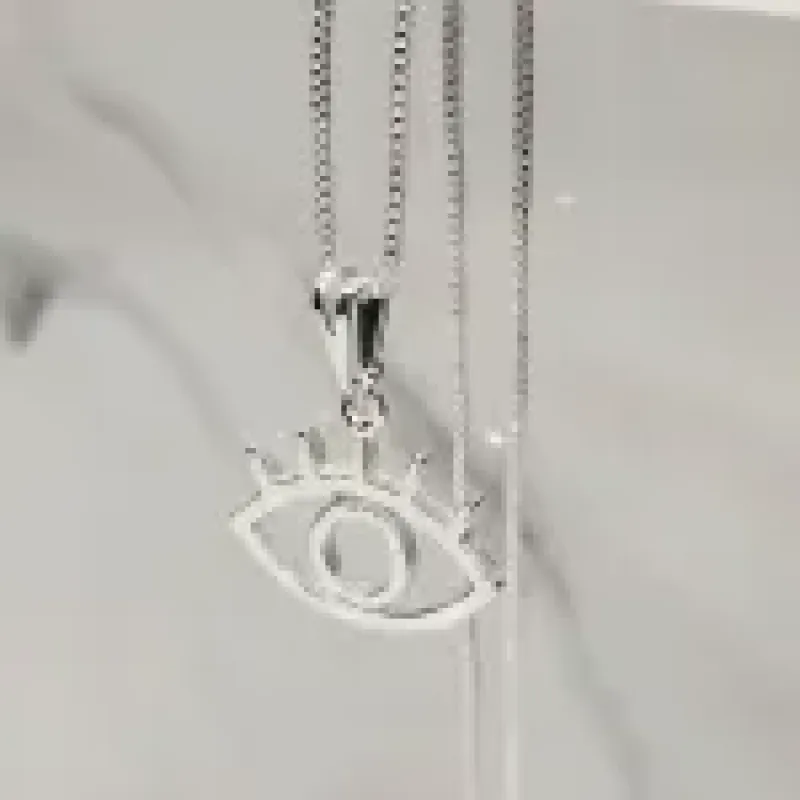 COLAR PRATA OLHO