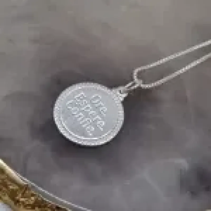 COLAR PRATA ORE ESPERE CONFIE	