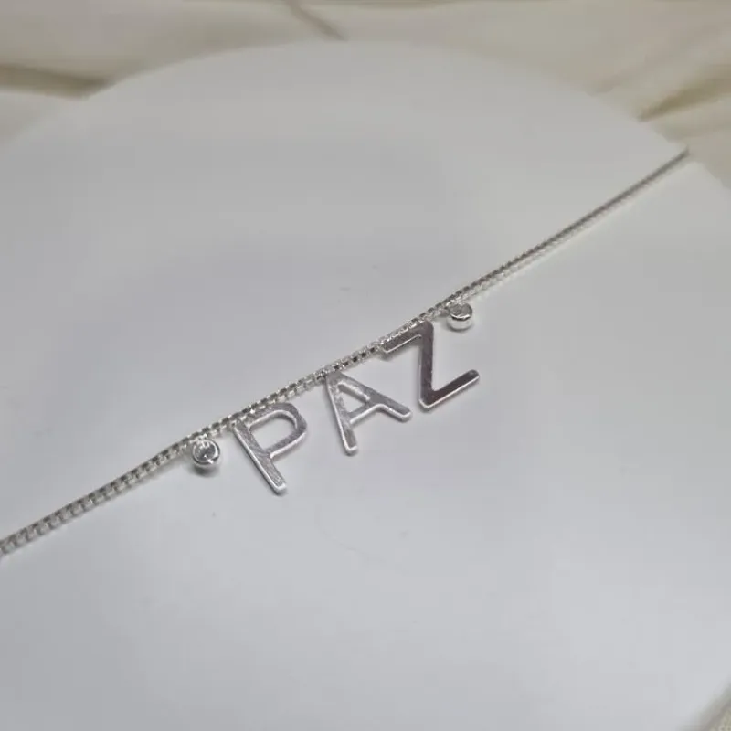 COLAR PRATA PAZ