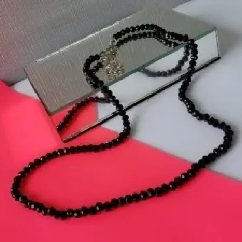 COLAR RB CRISTAIS PRETO