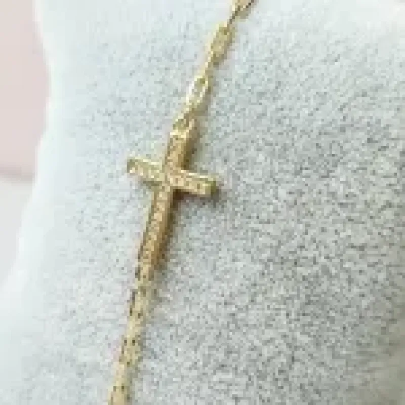 PULSEIRA OURO CRUZ ZIRC