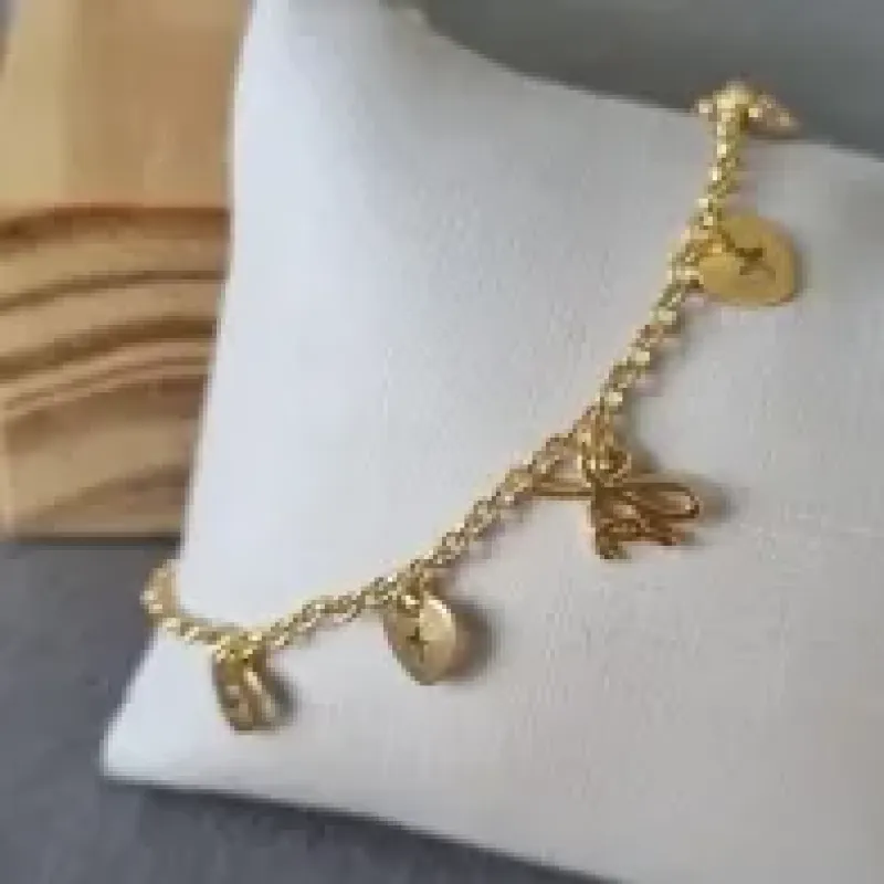 PULSEIRA OURO PINGS FÉ	