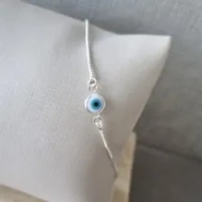 PULSEIRA PRATA 1 OLHO