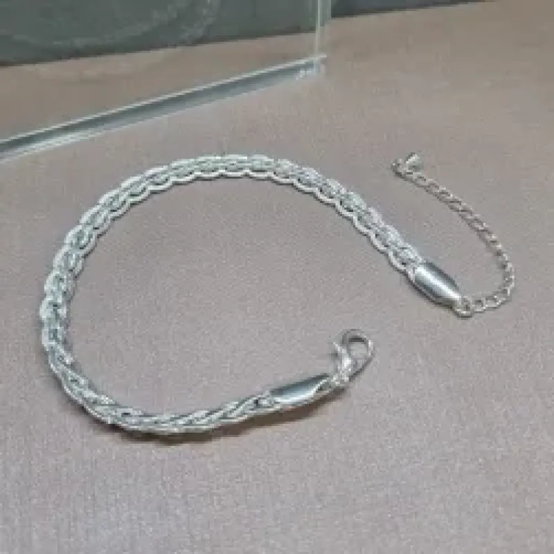 PULSEIRA PRATA C TRANÇA	