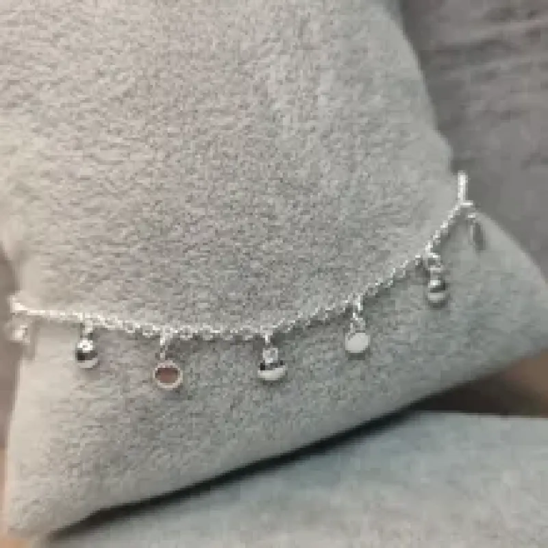 PULSEIRA PRATA MOEDINHAS	