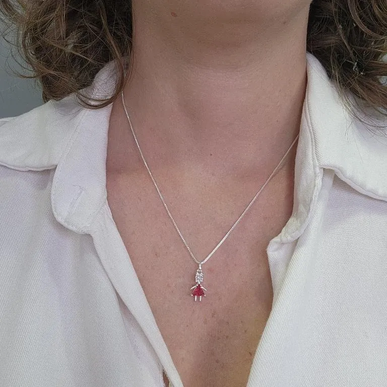 COLAR OURO MENINA RUBI