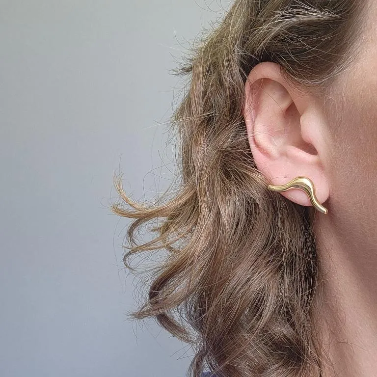 BRINCO OURO ONDAS