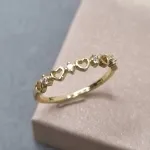 ANEL OURO CORAÇÃO ZINHO VZ