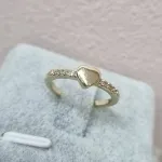 ANEL OURO FALANGE CORAÇÃO