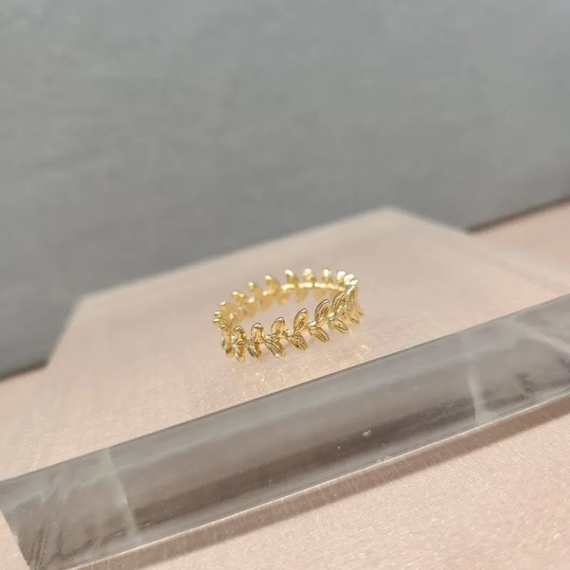 ANEL OURO FOLHAS