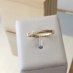 ANEL OURO SIMPLES ZIRC