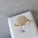 ANEL OURO SOLITÁRIO CIRC G	