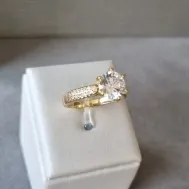 ANEL OURO SOLITÁRIO LUXO	