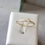 ANEL OURO SOLITÁRIO SIMPLES	