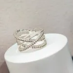 ANEL PRATA ENTRELAÇADO ZIRC