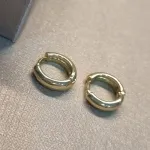 BRINCO ARGOLA OURO LISA GOTA P	