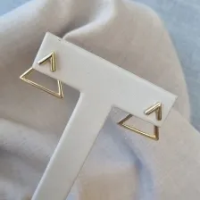 BRINCO OURO 2 EM 1 TRIANGULO