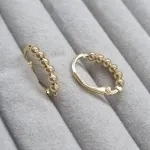 BRINCO OURO ARGOLA CLICK BOLINHAS	