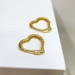 BRINCO OURO ARGOLA CORAÇÃO M	