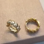 BRINCO OURO ARGOLA CORAÇÕES M	