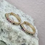 BRINCO OURO ARGOLA G COLOR