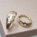 BRINCO OURO ARGOLA G PONTOS LUZ