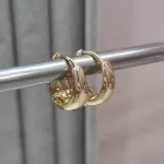 BRINCO OURO ARGOLA GOTA GROSSA G	