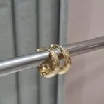 BRINCO OURO ARGOLA GOTA GROSSA M	
