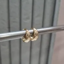 BRINCO OURO ARGOLA GOTA GROSSA P	