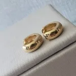 BRINCO OURO ARGOLA GROSSA LISA P
