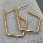 BRINCO OURO ARGOLA LOSANGO P	