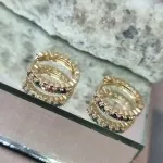 BRINCO OURO ARGOLA M COLOR