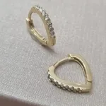 BRINCO OURO ARGOLA M CORAÇÃO Z