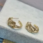 BRINCO OURO ARGOLA NÓ