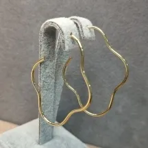 BRINCO OURO ARGOLA NUVEM	