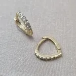 BRINCO OURO ARGOLA P CORAÇÃO Z