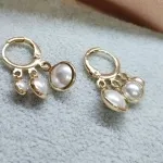 BRINCO OURO ARGOLA PÉROLA 3