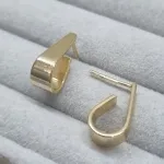 BRINCO OURO ARGOLA PINO GOTA	