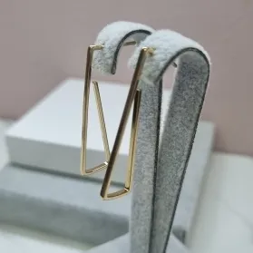 BRINCO OURO ARGOLA TRIANGU	