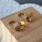 BRINCO OURO ARGOLINHA MOEDA